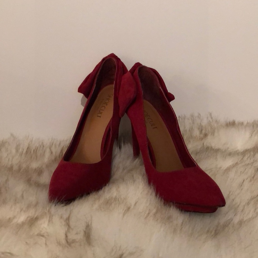 Red Suede Shoe Cult Pumps